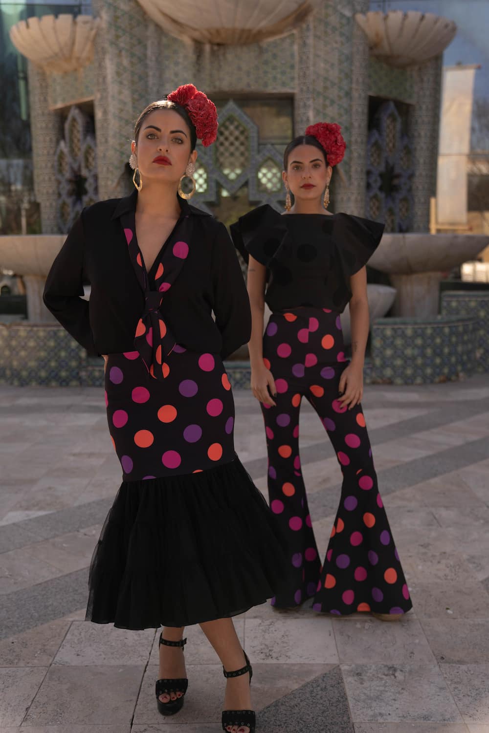 Pantalón de invitada lunares CORINTO