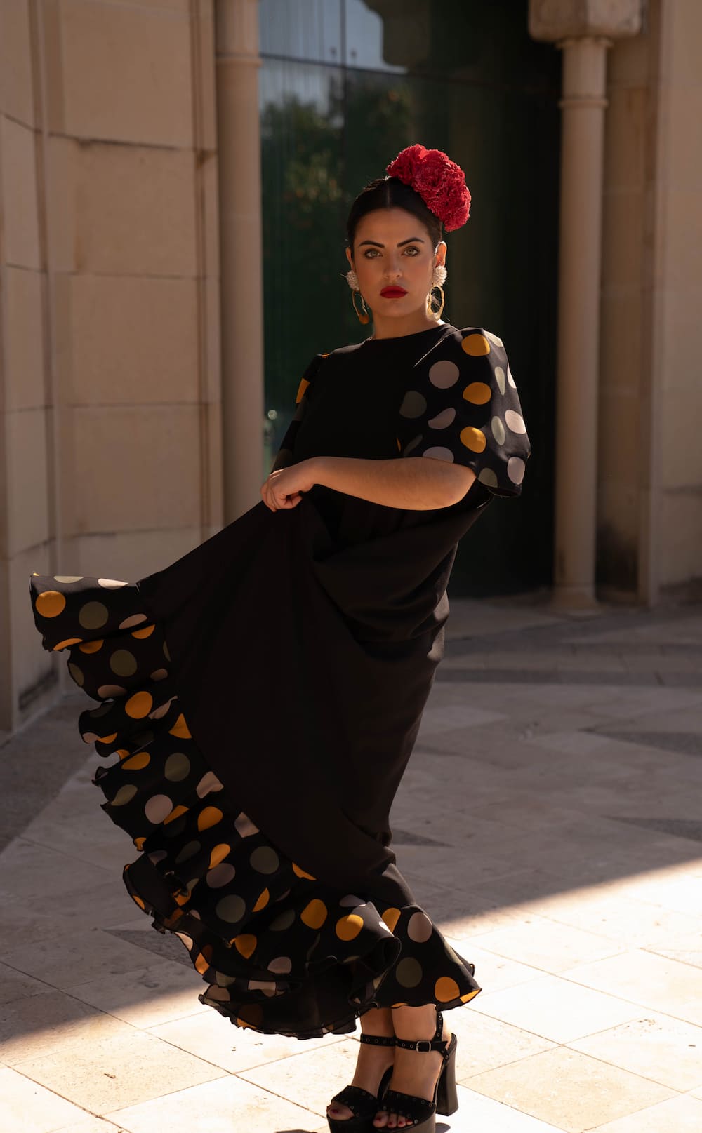 Vestido de flamenca BOLERO mostaza