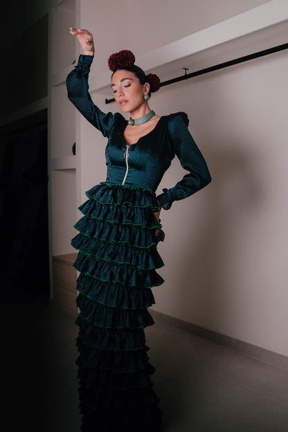 Vestido de invitada aire andaluz