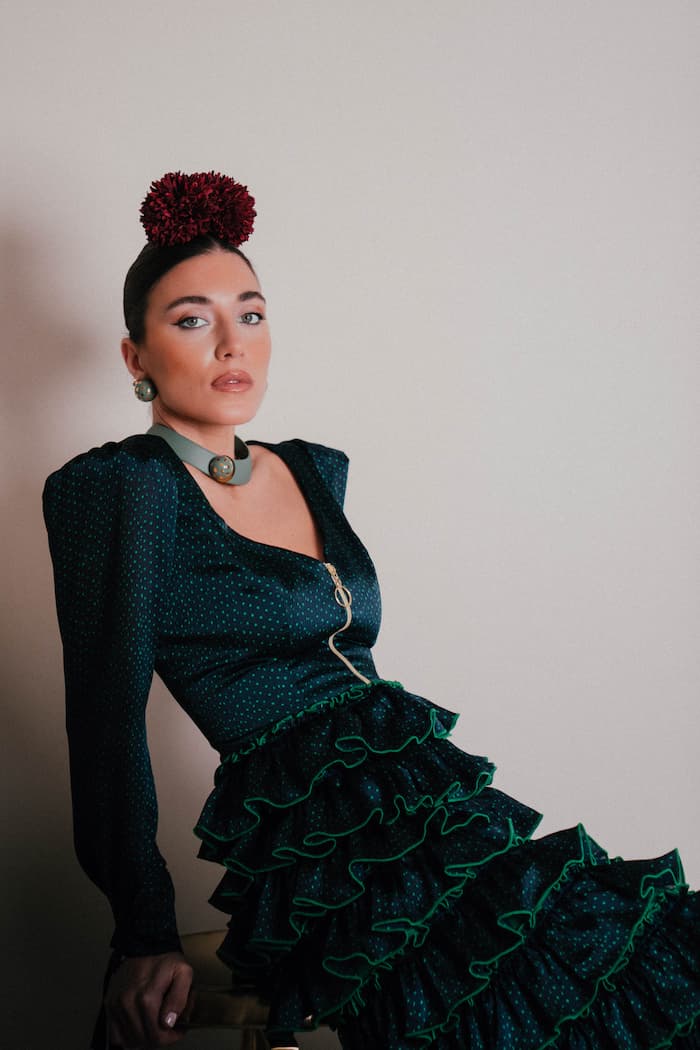 Vestido de invitada aire andaluz