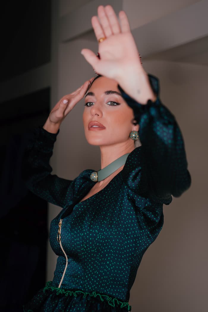 Vestido de invitada aire andaluz