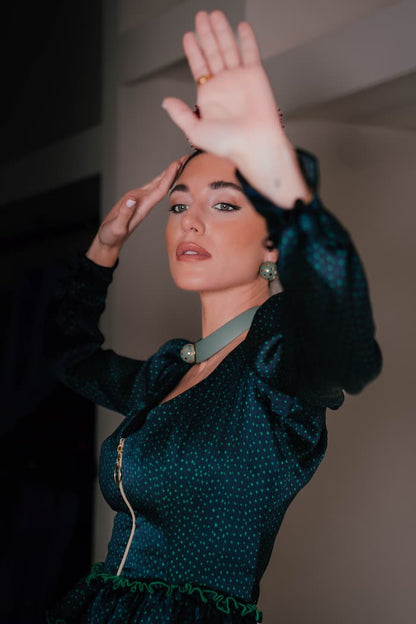 Vestido de invitada aire andaluz