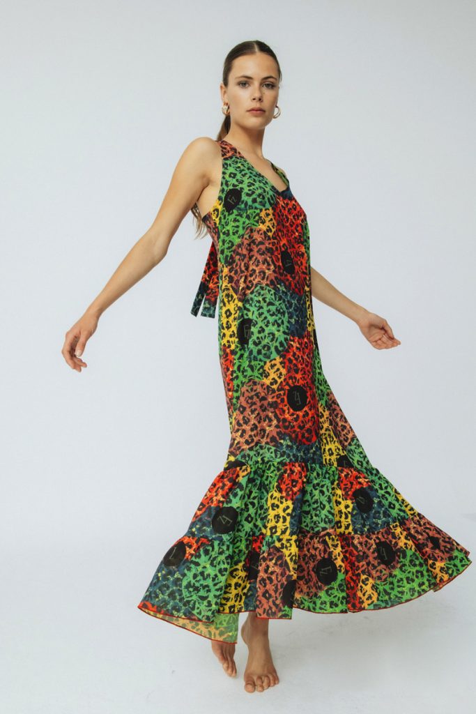 Vestido de invitada de boda animal print
