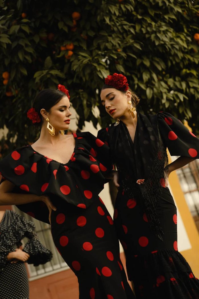 Traje flamenca sin mangas