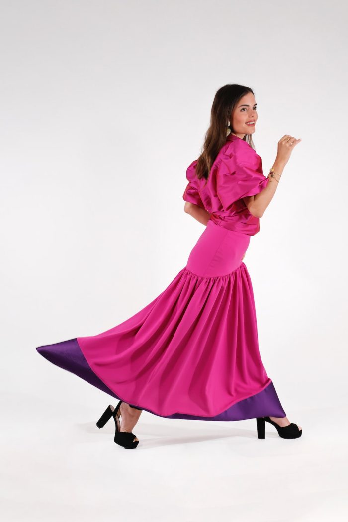 Blusa invitada rosa fucsia