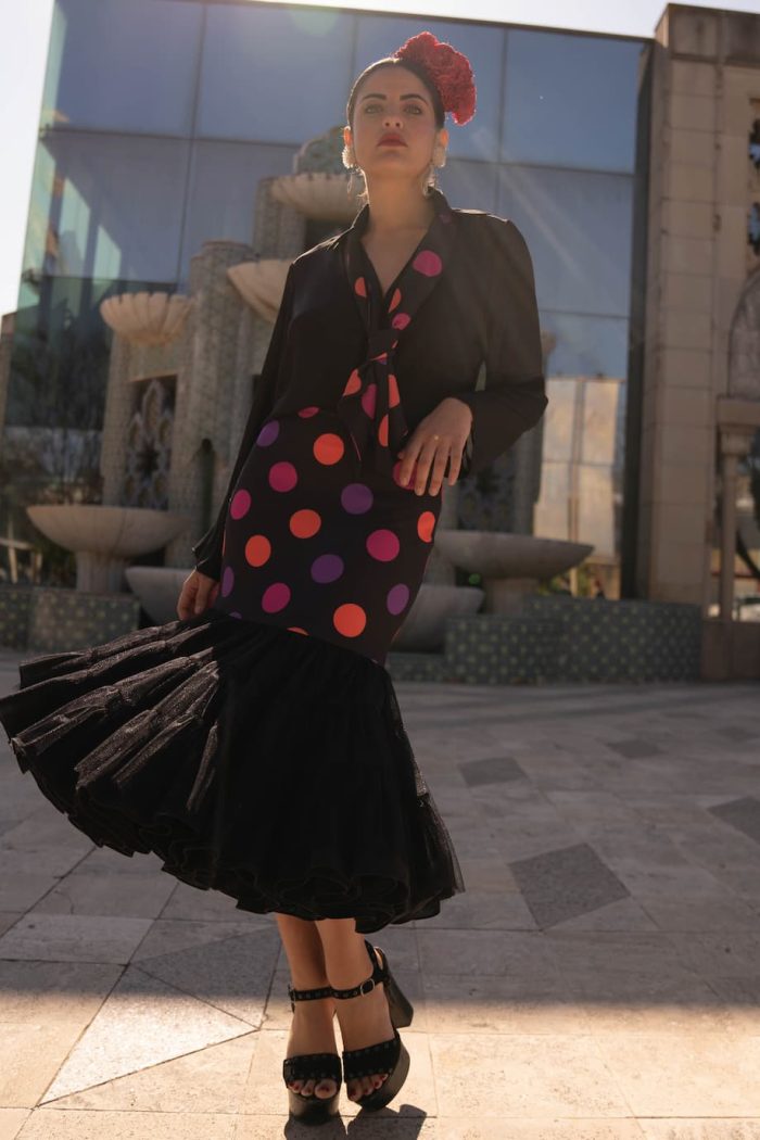 falda flamenca midi