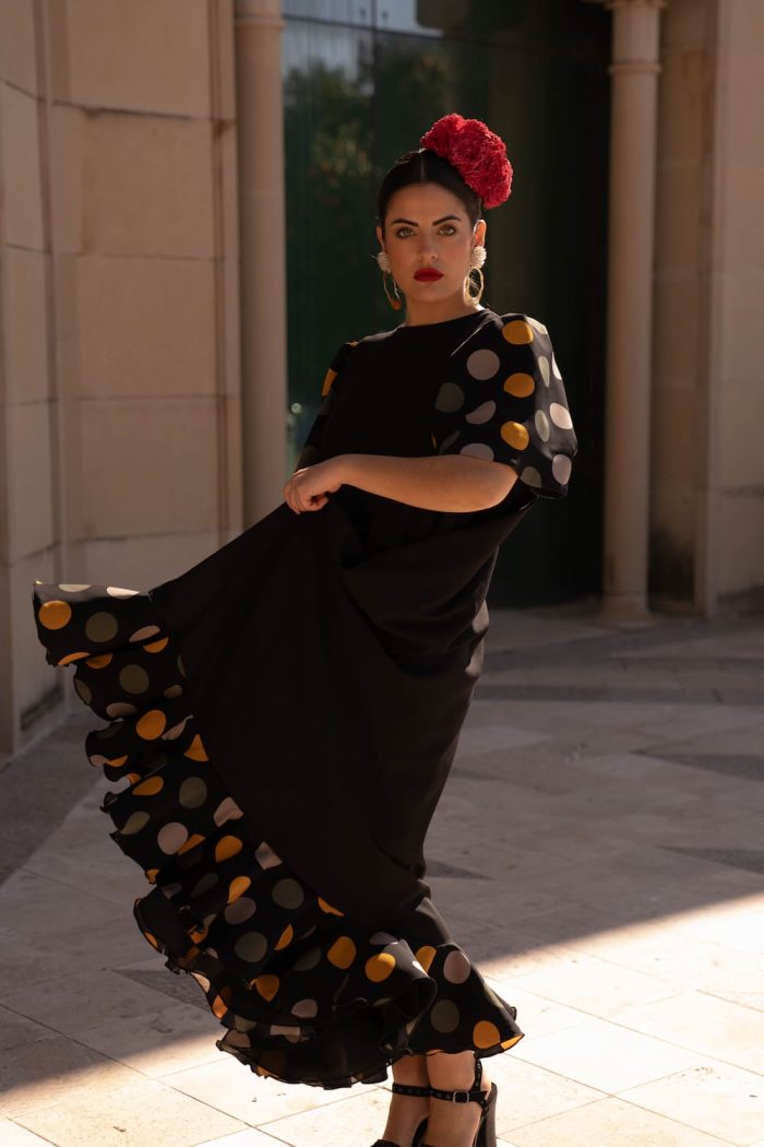 traje de invitada toque flamenco