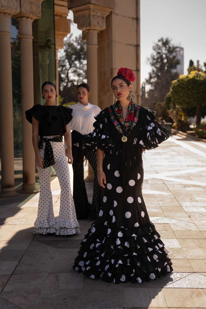 traje de flamenca tradicional