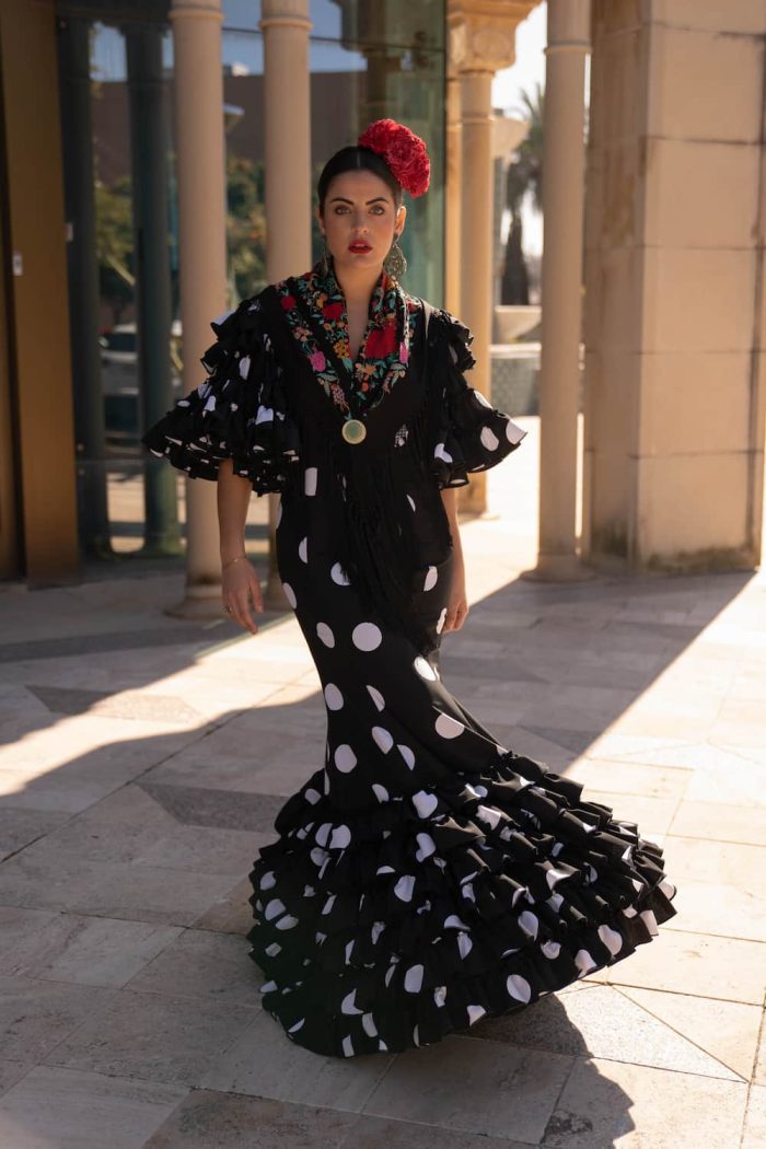 traje de flamenca clásico
