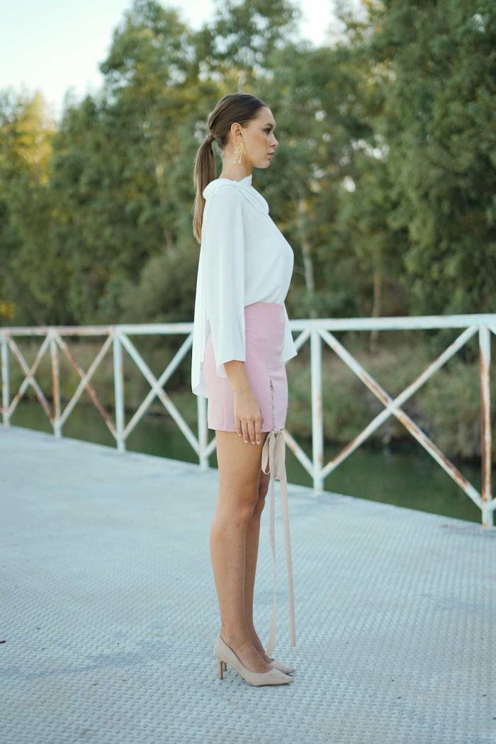 blusa gasa blanca