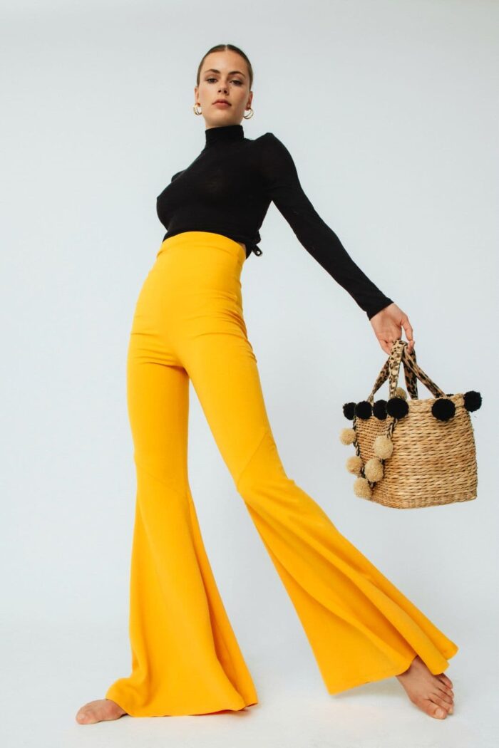 pantalon invitada amarillo