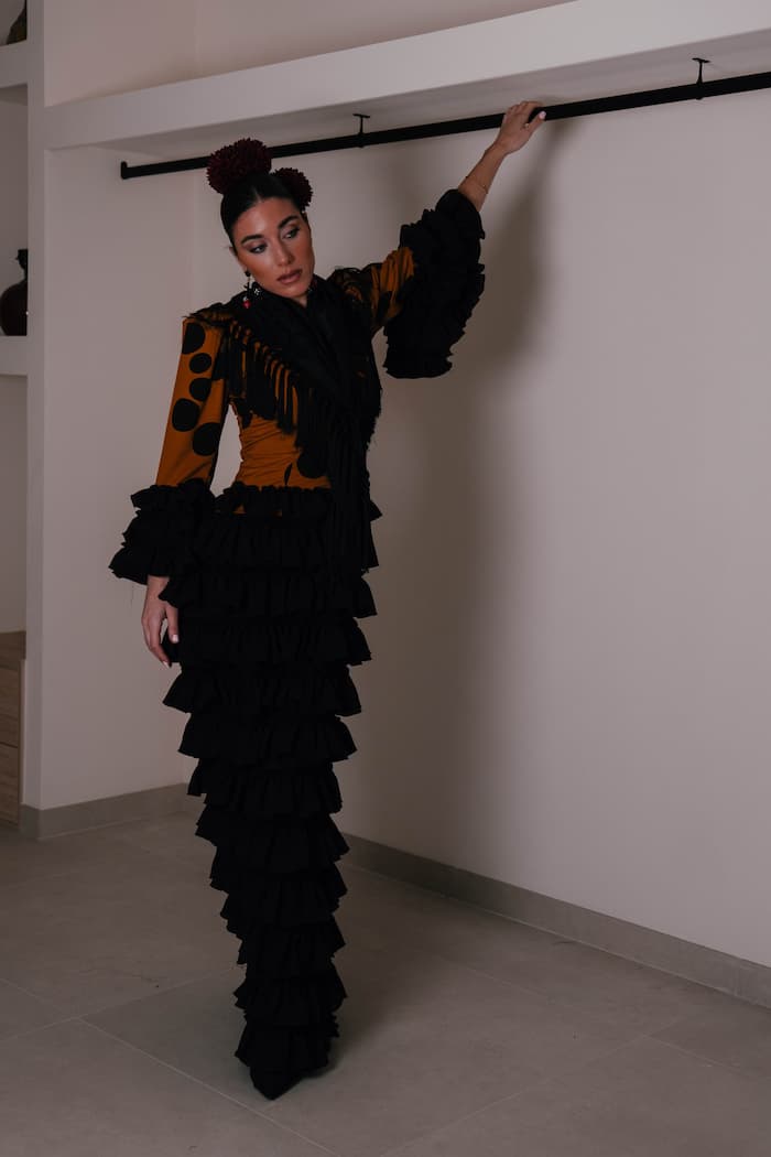 Vestido de flamenca salga con lunares